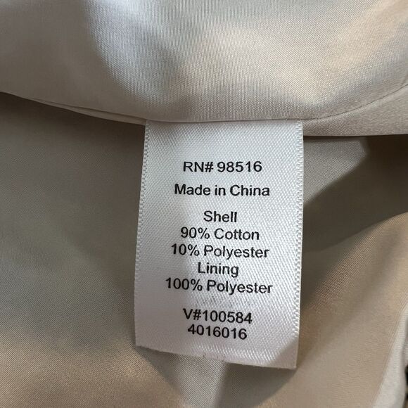 Coldwater Creek Cotton Blend Blazer Ivory Black Women’s 18 Tweed - Picture 8 of 9